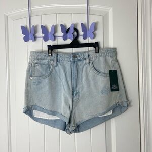 NEW Wild Fable women’s‎ light wash denim highest rise cheeky shorts jean summer